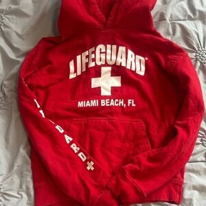 Red Lifeguard Hoodie